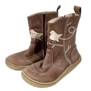 Livie & Luca Pio Pio Bird Western Boots Brown Leather Toddler 12 Boho Cowgirl